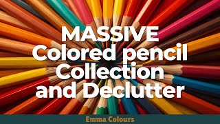 Massive colored pencil collection and declutter - adult coloring supplies November 2025