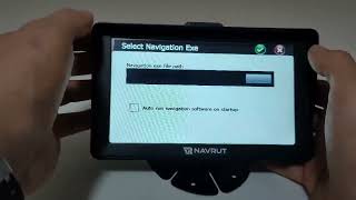 Configure the access route to the navigation program (Nav Config, Rutepath, Navigation EXE)