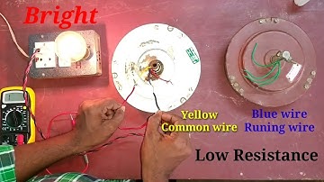 How to check Ceiling fan Good or bad Condition using test lamp in tamil