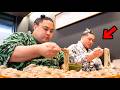 Hungry Sumo Wrestlers Ate 50 Soba Bowls🍜🏋️♂️