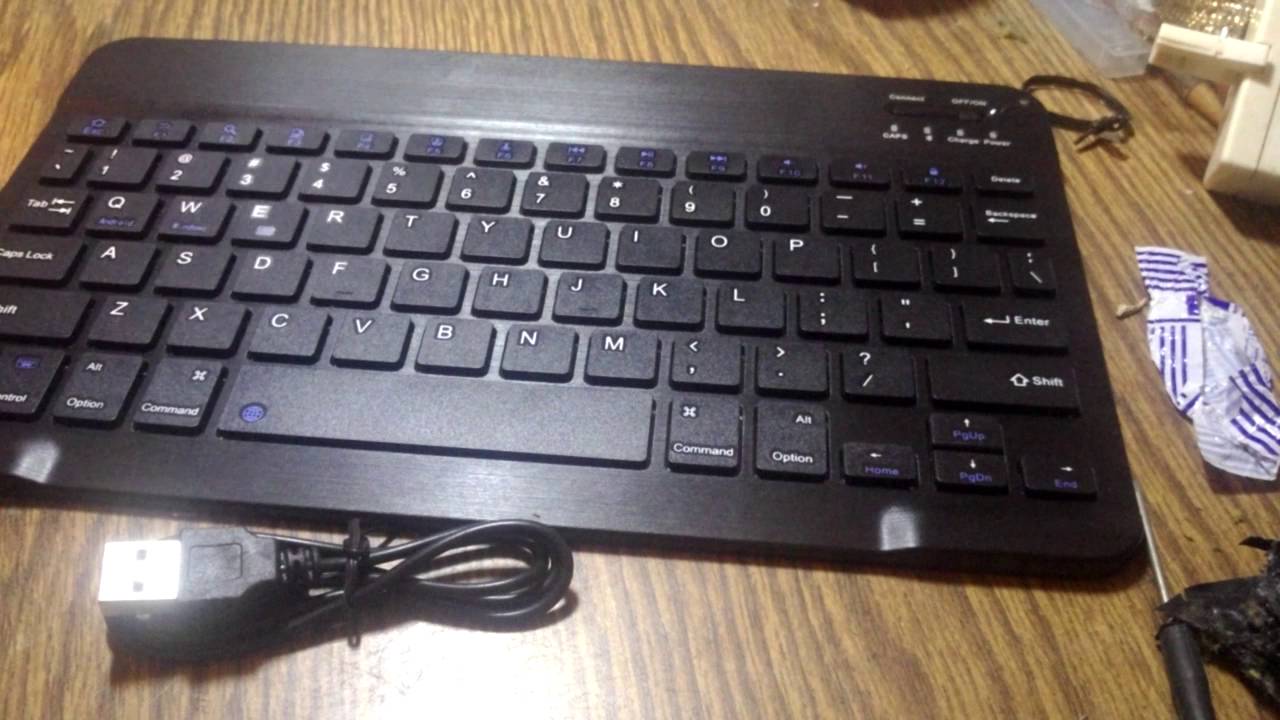 Ultra Slim Wireless Bluetooth 3.0 Keyboard - from GearBest - YouTube