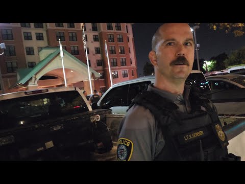 OKC bricktown suspect lineup. LT Gonser starts a flashlight war and acts the fool.