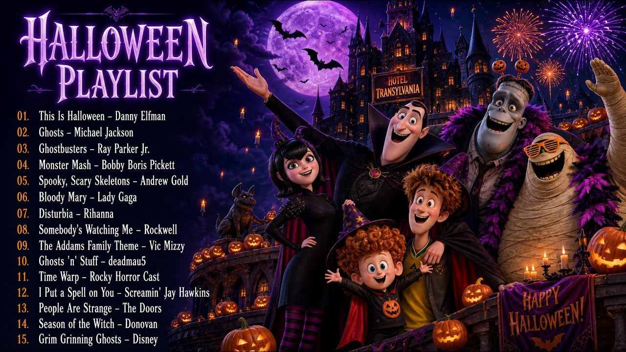 Halloween Playlist 2026 🎃👻 Best Halloween Songs of All Time | Hotel Transylvania Spooky Party