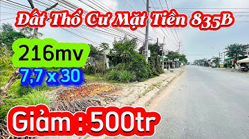 🔴 358 . Đất Thổ Mặt Tiền Đường 835b Giảm Mạnh 500tr / #baonhadatcangiuoc