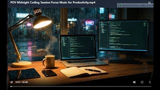POV: Late Night Coding 🌙 Deep Focus Music LIVE for Study, Work &amp; Productivity Boost