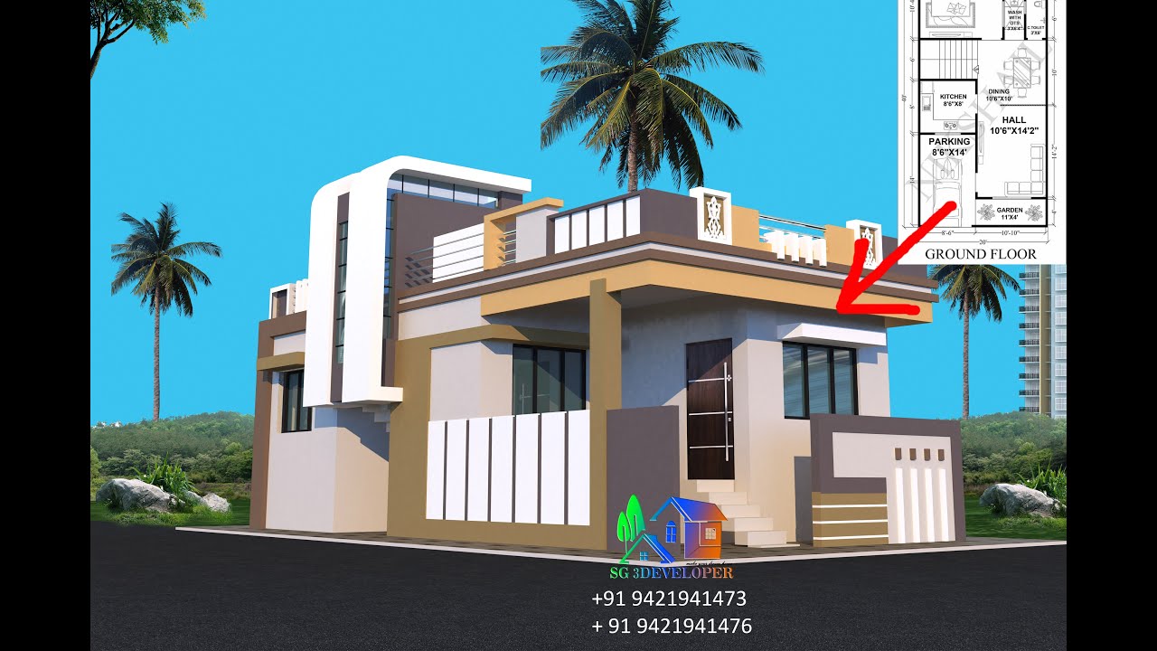 Indian New Single Floor House Design