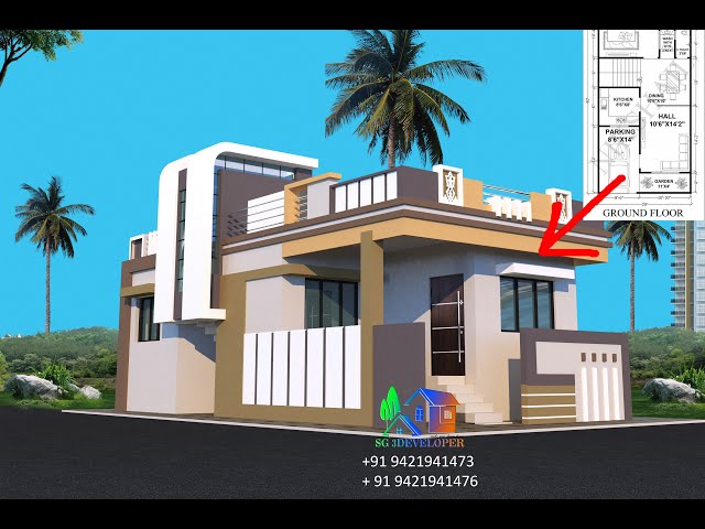 Indian New Single Floor House Design