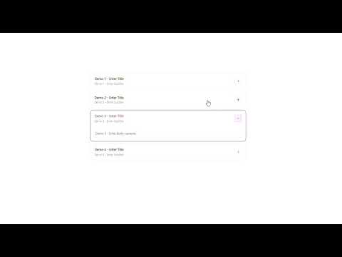 Animated Accordion