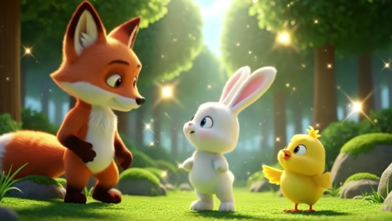 🌲🔇 The Silent Cave Mystery | Cute Bunny & Chick 3D Adventure 🐰🐥