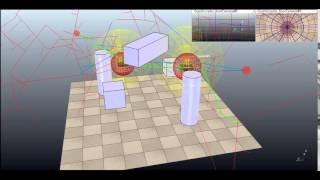V-REP multiple task path planning for quadrotor with communication