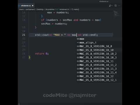 C++ Program to Find Second Maximum Without Arrays - YouTube