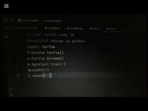 #python turtle code 10#beautiful design in - YouTube