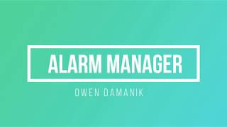 CODE EXAMPLE : ALARM MANAGER