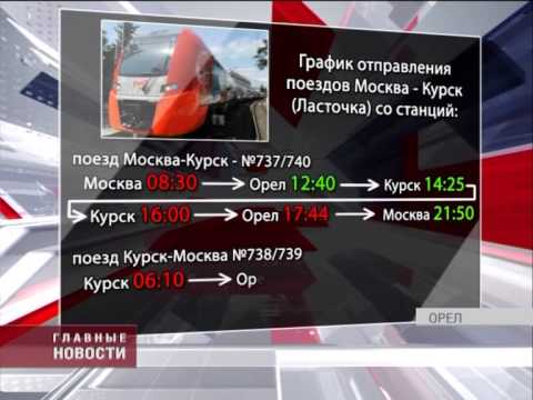 Расписание поездов москва орел вокзала