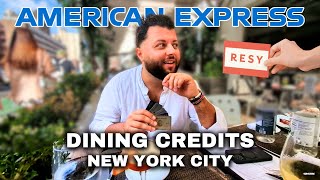 How I Maximized Amex RESY Dining Credits!