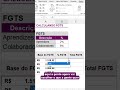 Calculando o FGTS no Excel