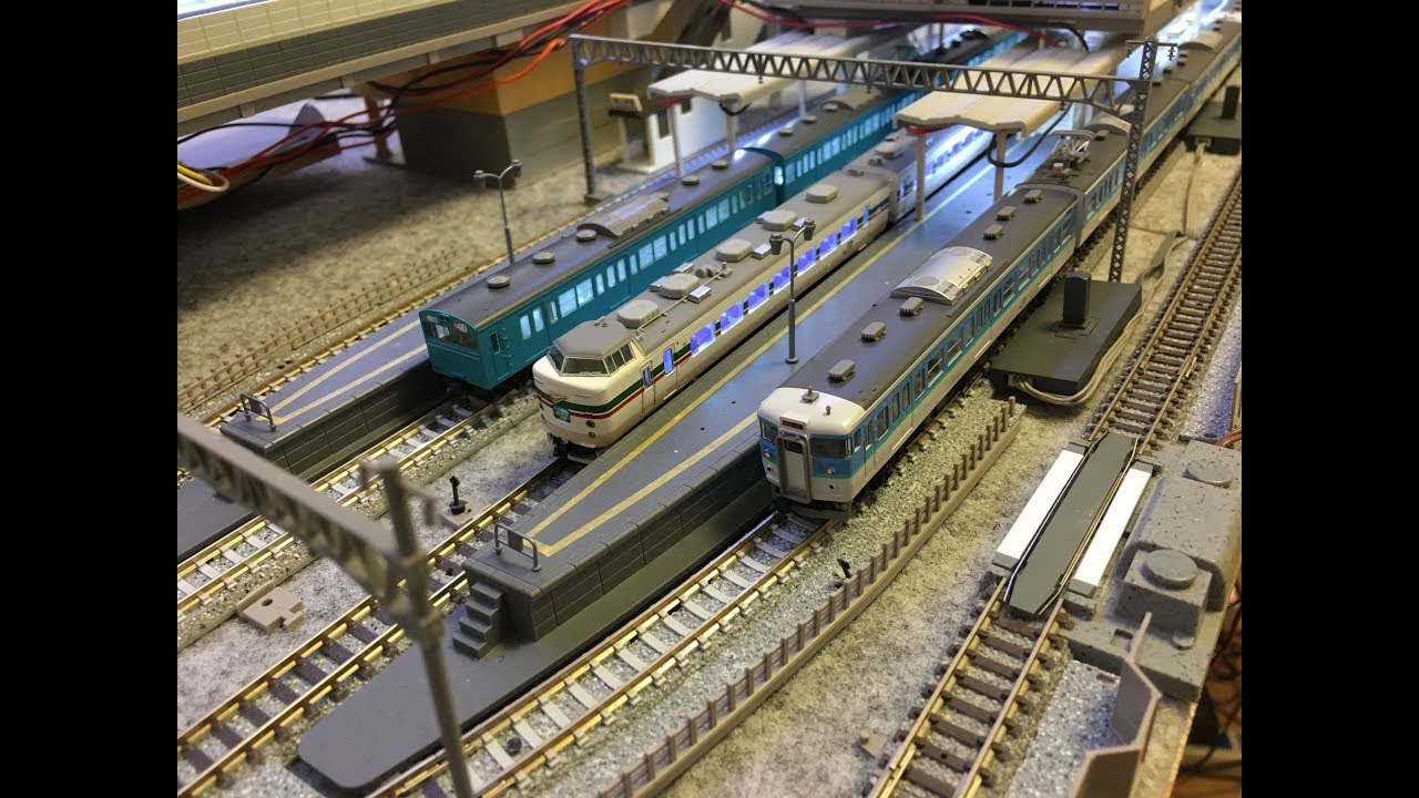 Nゲージ 展示走行風動画 国鉄JR在来線 自宅レイアウト - YouTube