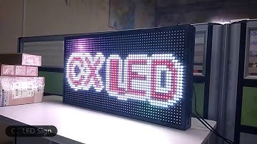 P10 LED Sign Colorful 27"x14" RGB Programmable Scrolling Outdoor Message Display