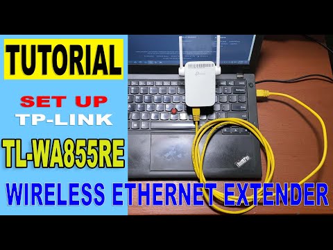 Set up TP-Link WA855RE as Ethernet Extender