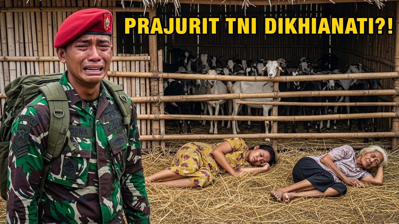 TANGIS PRAJURIT TNI PECAH SAAT PULANG DINAS‼️IBU & ISTRINYA HIDUP DI KANDANG KAMBING TANPA IA TAHU‼️