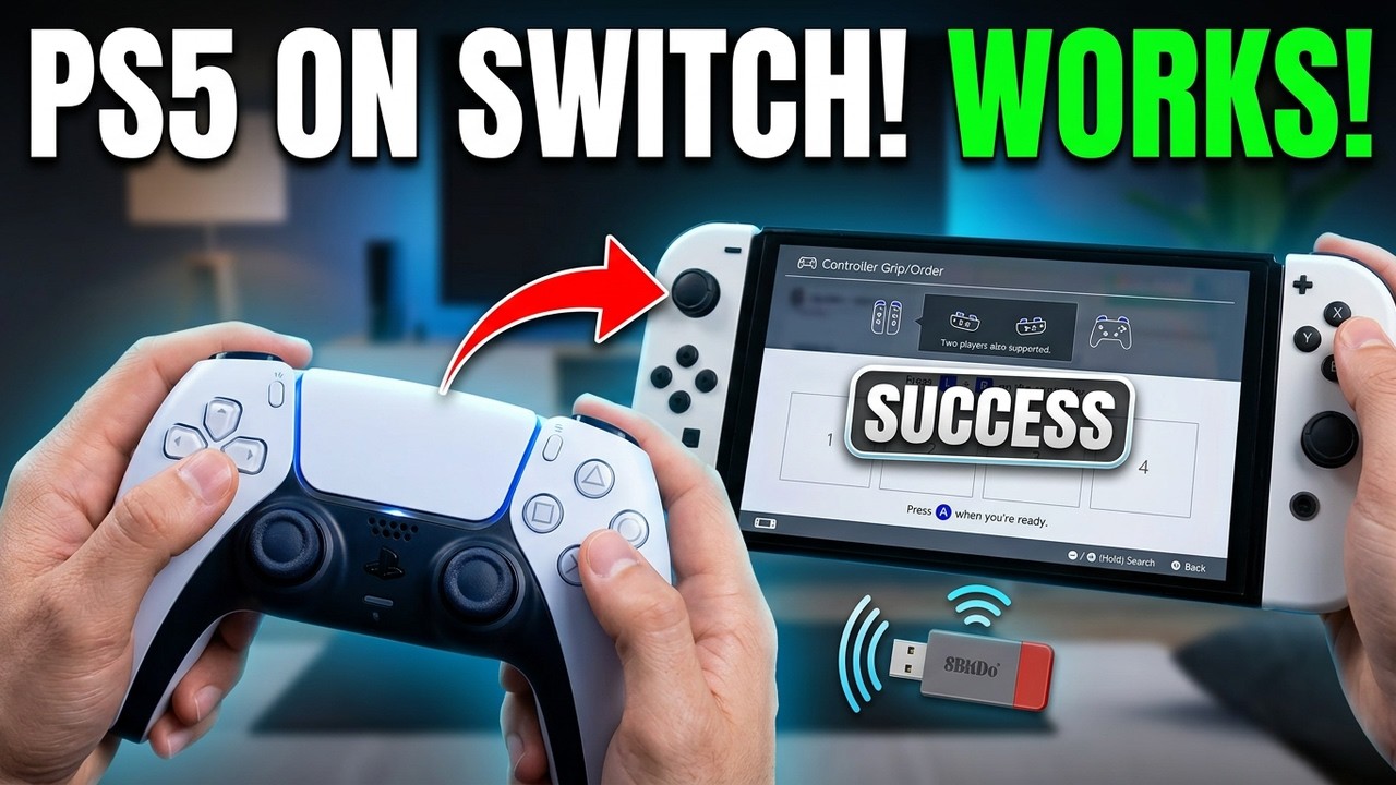 How To Connect PS5 Controller To Nintendo Switch - YouTube