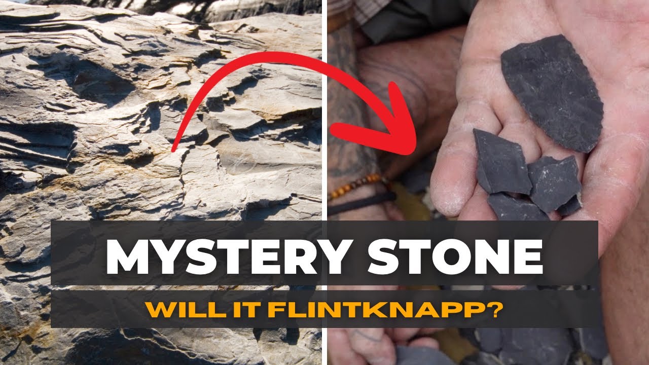 FLINTKNAPPING With Slate | Does it work? #survival #flintknapping #bushcraft #slate #ancientwisdom