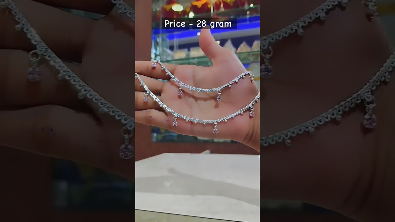 Silver payal design 🎶#shorts #payal #jewellery #jewellerydesign #silver #gold #trending #viralvideo