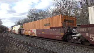 CSX 1853 (New York Central) leads CSX I032 1/11/25 | Piscataway, NJ