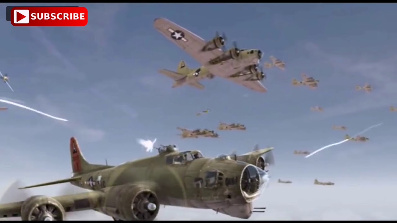 B 17 Bomber Mission short film. Animation