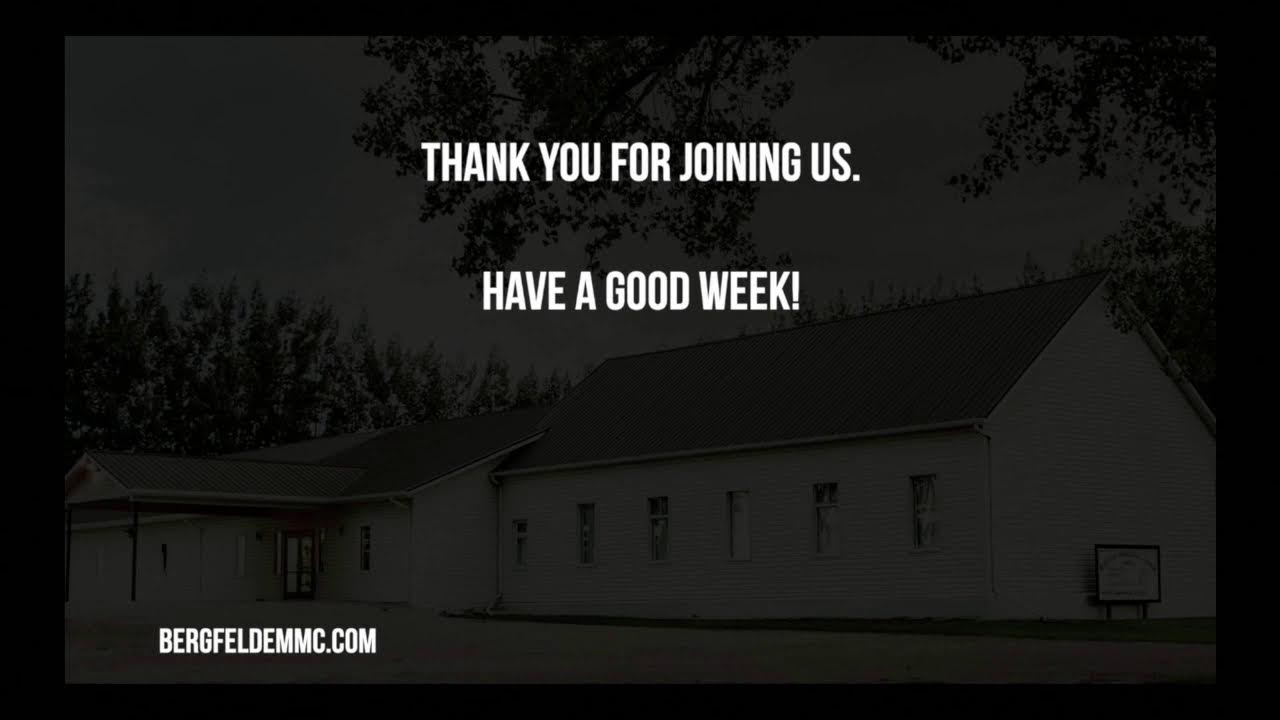 Bergfeld Church - August 23, 2026 Sunday Morning Service