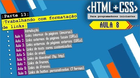 PARTE 13 - AULA 8: Links de iFrames.