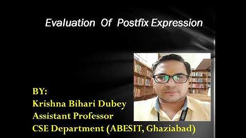Evaluation of Postfix Expression using stack