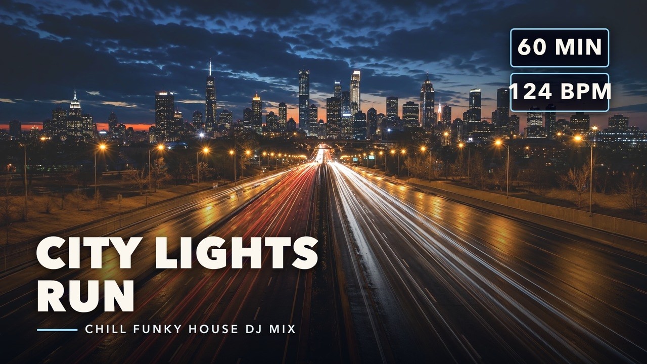 City Lights Run 🌃 1 Hour Chill Funky House DJ Mix｜夜のハイウェイ