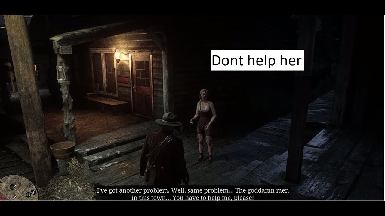 Red Dead Redemption 2 Dont help her, honor goes down - YouTube