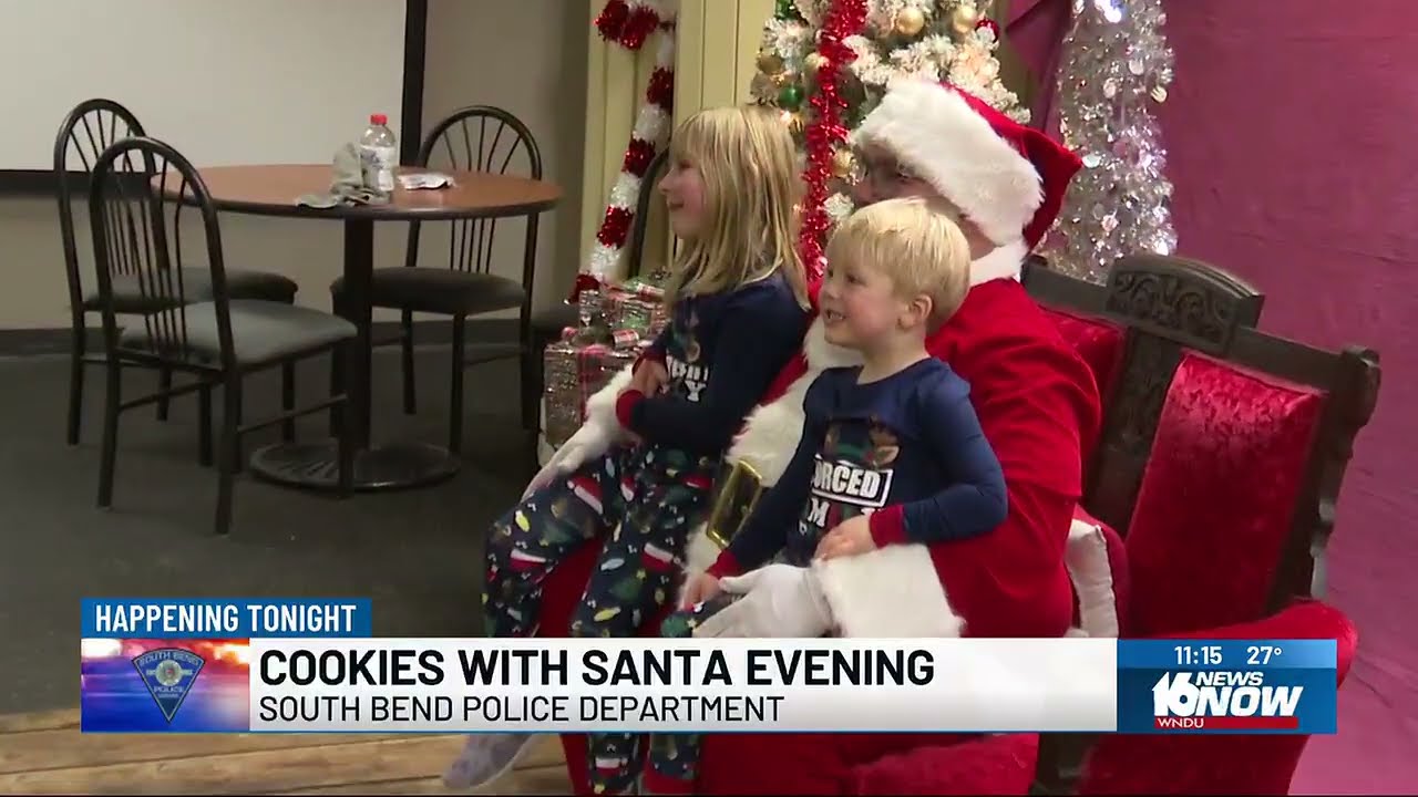 South Bend Police Department hosts annual ‘Cookies with Santa’ event