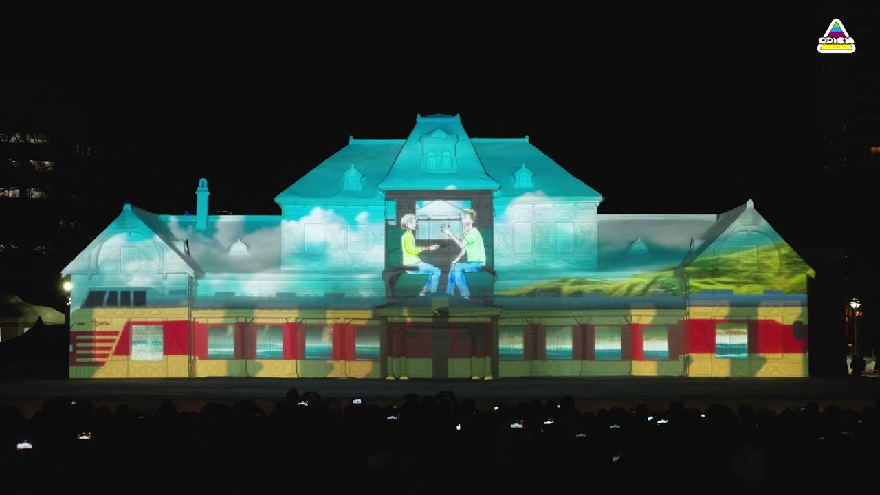 2024さっぽろ雪まつり』大雪像「旧札幌停車場」プロジェクション