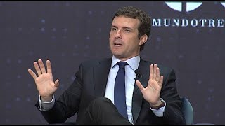 Casado 'no va a tolerar' que Vox llame 'derechita cobarde' al PP