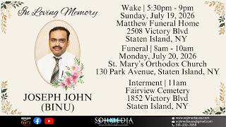 WAKE | JOSEPH JOHN (BINU)