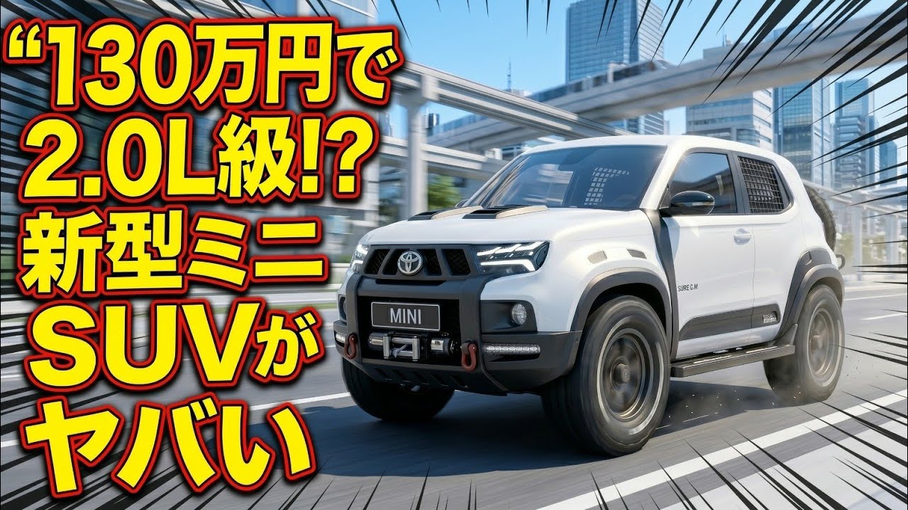 Finally Revealed] All-New Toyota Mini SUV Hybrid Officially