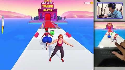 Twerk Race 3D - Gameplay Walkthrough Part 28 - Racing Game Levels 200-203 (iOS, Android)
