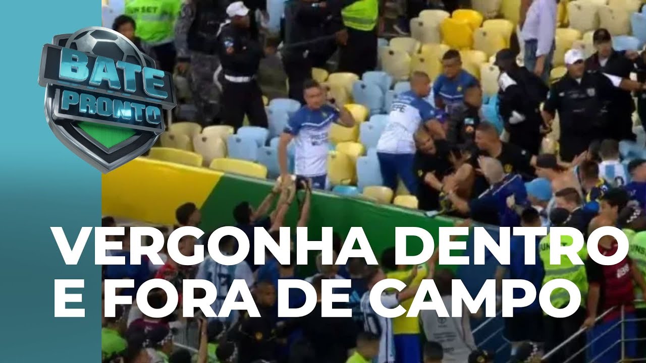 URGENTE! Jogo do Brasil contra Argentina tem briga generalizada na  arquibancada do Maracanã