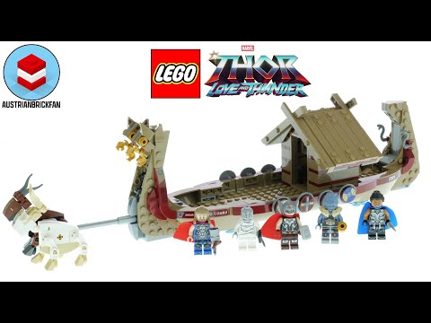 LEGO Marvel Thor Love and Thunder 76208 The Goat Boat Speed Build
