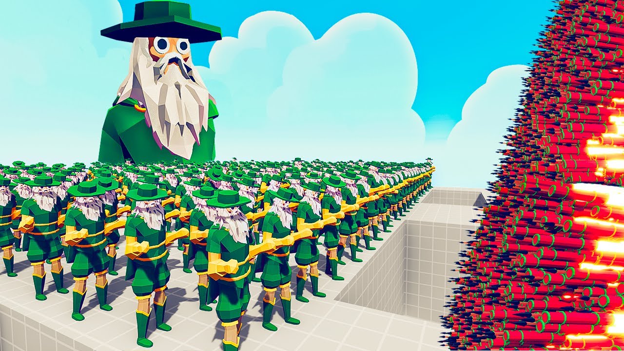 100x WIZARDS + 1x GIANT vs 3x EVERY GOD - Totally Accurate Battle ...