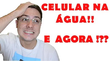 O que fazer quando molha o celular?