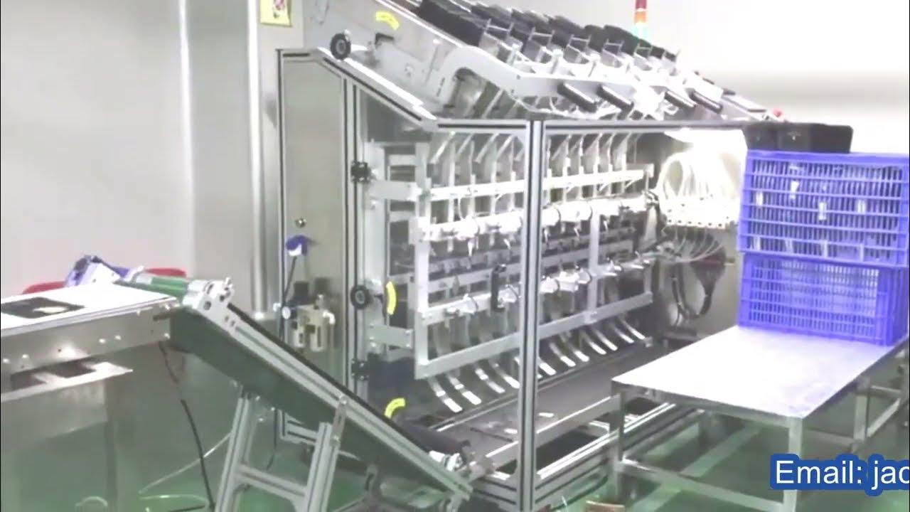 Facial masks filling and sealing line YouTube