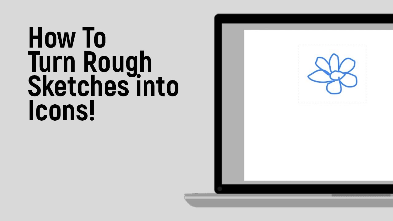 How to Turn Rough Sketches into Icons [easy] - YouTube