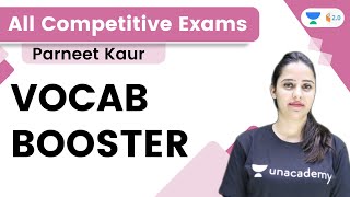 Vocab Booster For All Competitive Exams | Parneet Kaur | Wifistudy 2.0