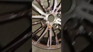 15 size Chrome Alloy wheels Finishing So Good work #carwheel CNC cut Tool #carbidetools #carbide