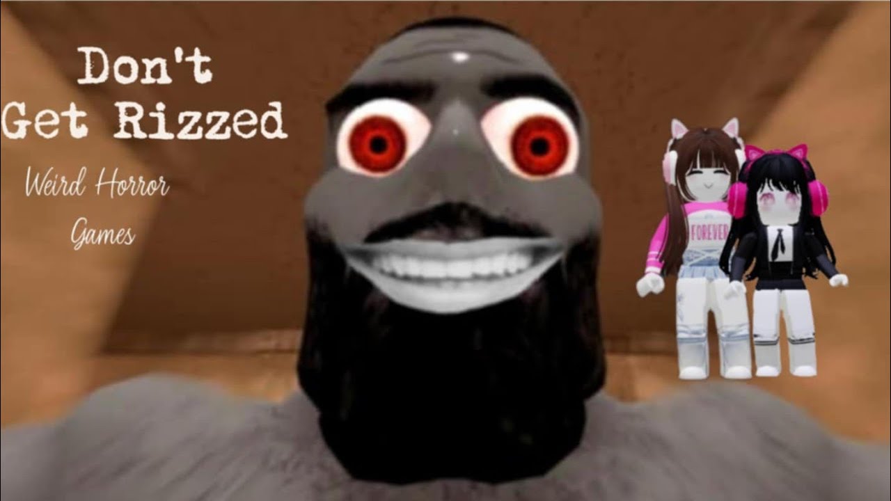 We played Don't Get Rizzed in Roblox with my sister.Weird horror games ...