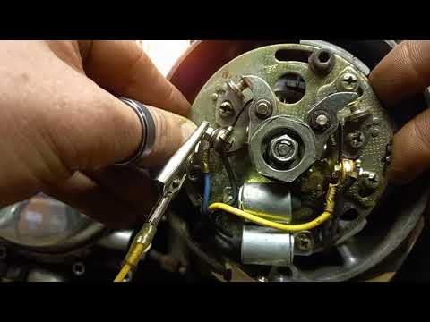 CB750four CB750k ポイント メンテナンス 調整 コンタクトブレーカー